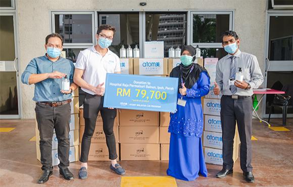 [Malasia] Donación de 4000 desinfectantes para manos