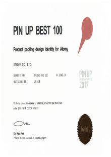 2017 оны PIN UP Дизайны шилдэг 100 шагналыг хүртсэн (Бүтээгдэхүүний сав баглаа боодол)