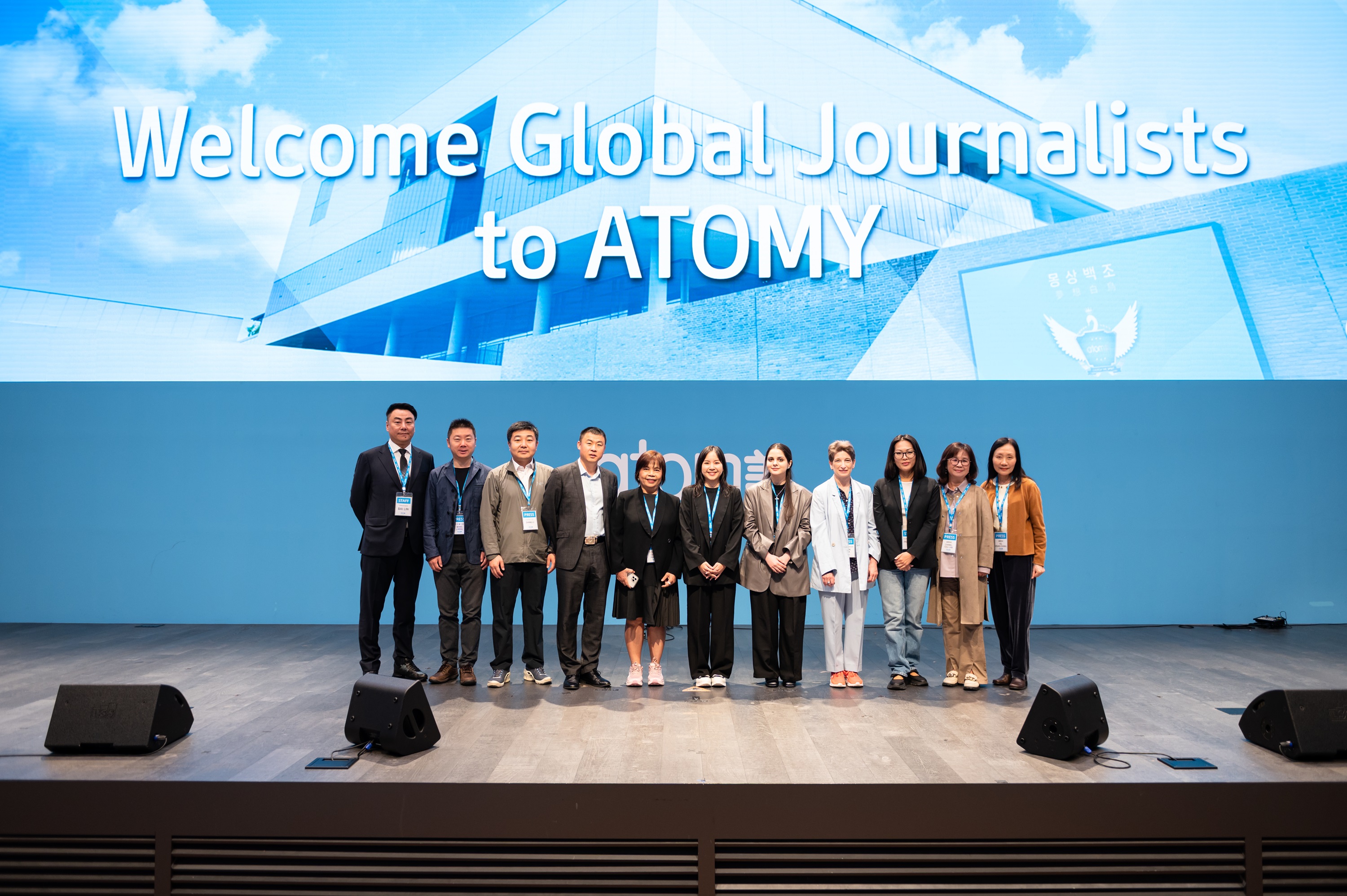 Foreign Press Visits Atomy Headquarters